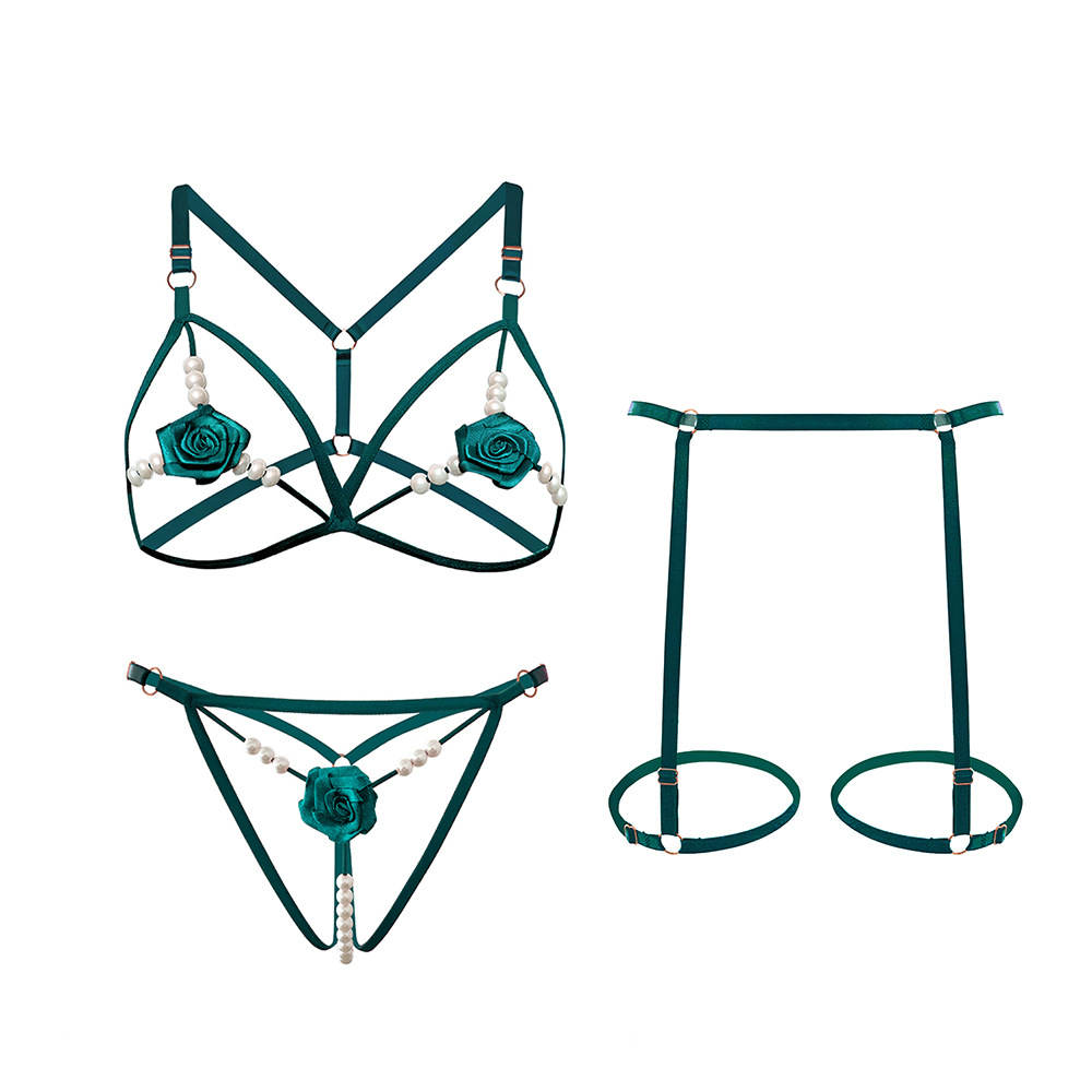 Bralette Triangle Set - Conjunto de 3 piezas de lencería