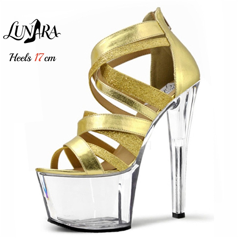 Sandal Strappy Heeled - Sandalias de plataforma con tacón de