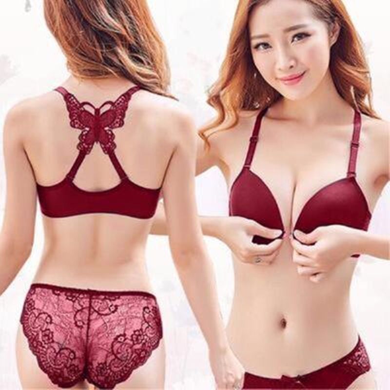 Bralette Triangle Set - Conjunto de ropa interior Sexy para