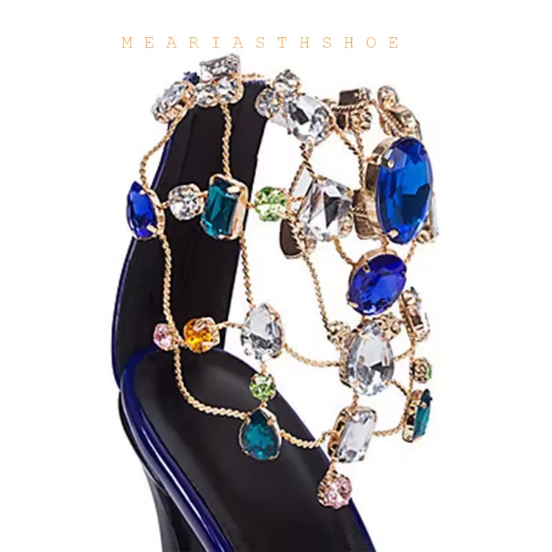 Sandalias Sexys con Pedrería p - Sandal Strappy Heeled reseña y precio