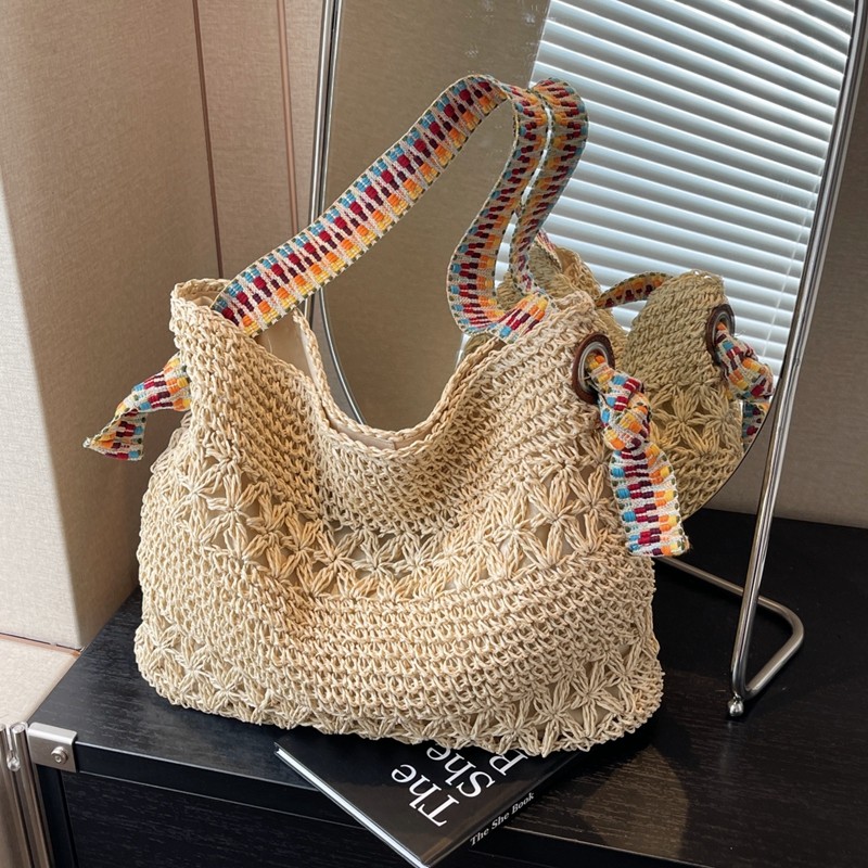 Bolso de Paja Tejido para Muje - Tote Bag Beach reseña y precio