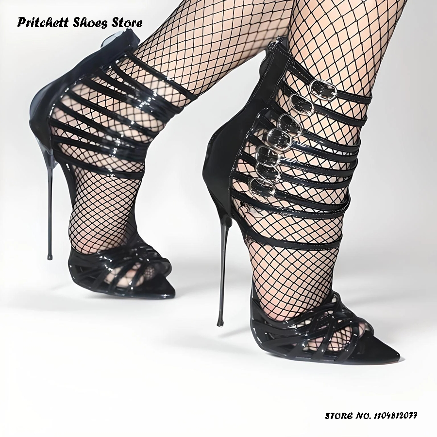 Sandalias de charol con tiras  - Sandal Strappy Heeled reseña y precio
